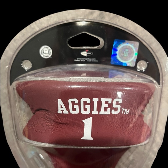 Texas A&M Aggies NCAA Single Apex Golf Club Headcover For Oversized Drivers NEW - Picture 6 of 8